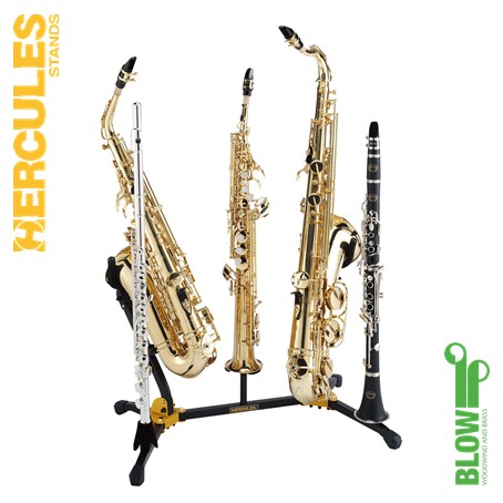 HERCULES Multi-Instrument Stand for Alto/Tenor Sax, Soprano Sax, and ...