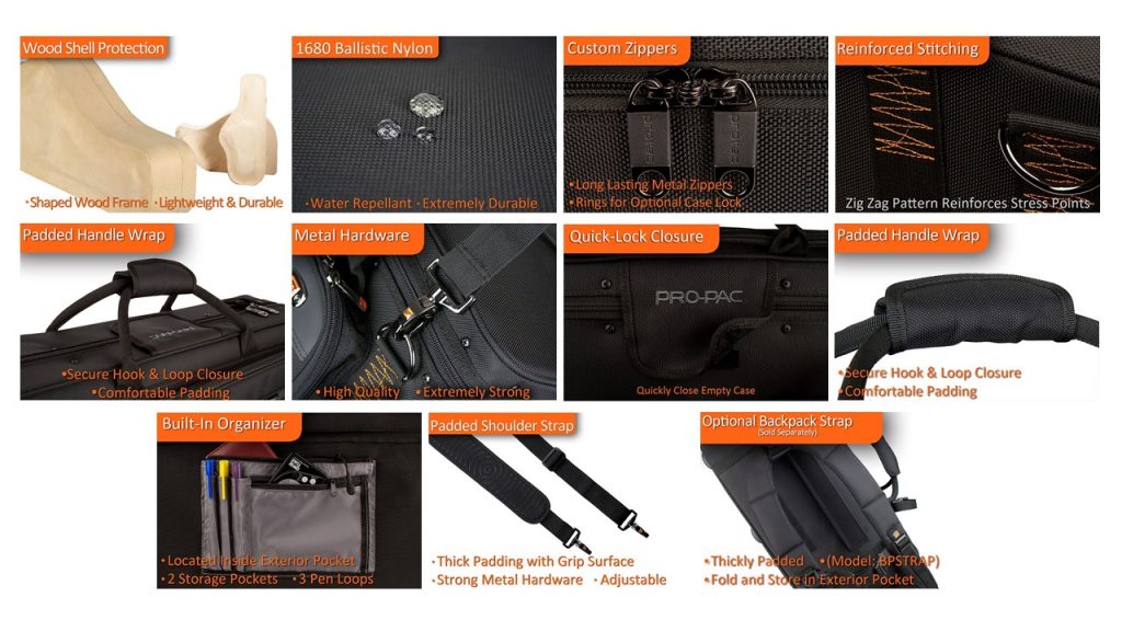 PROTEC Trumpet / Flugel Combo Pro Pac Case